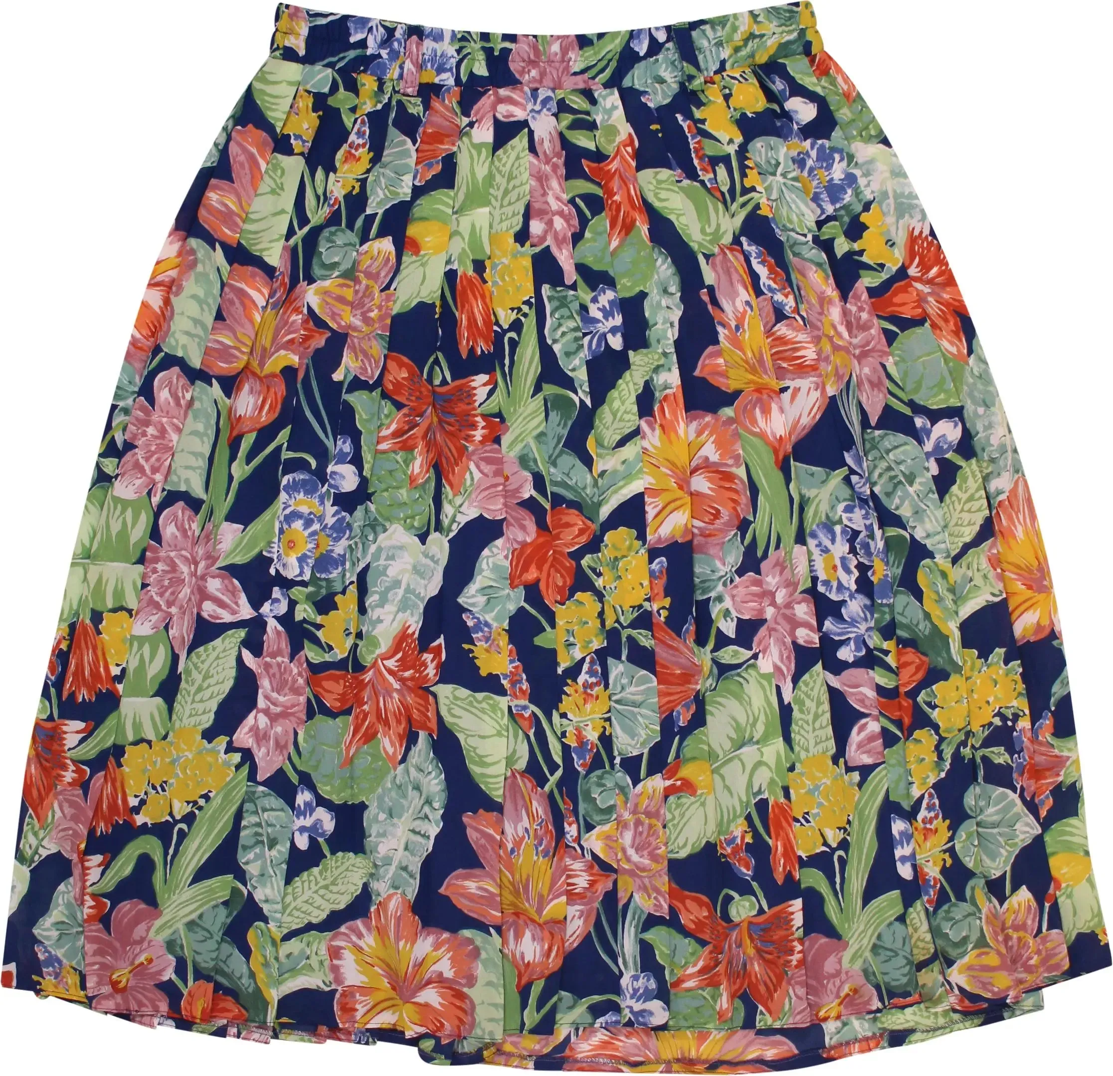 80s Chiffon Pleated Skirt