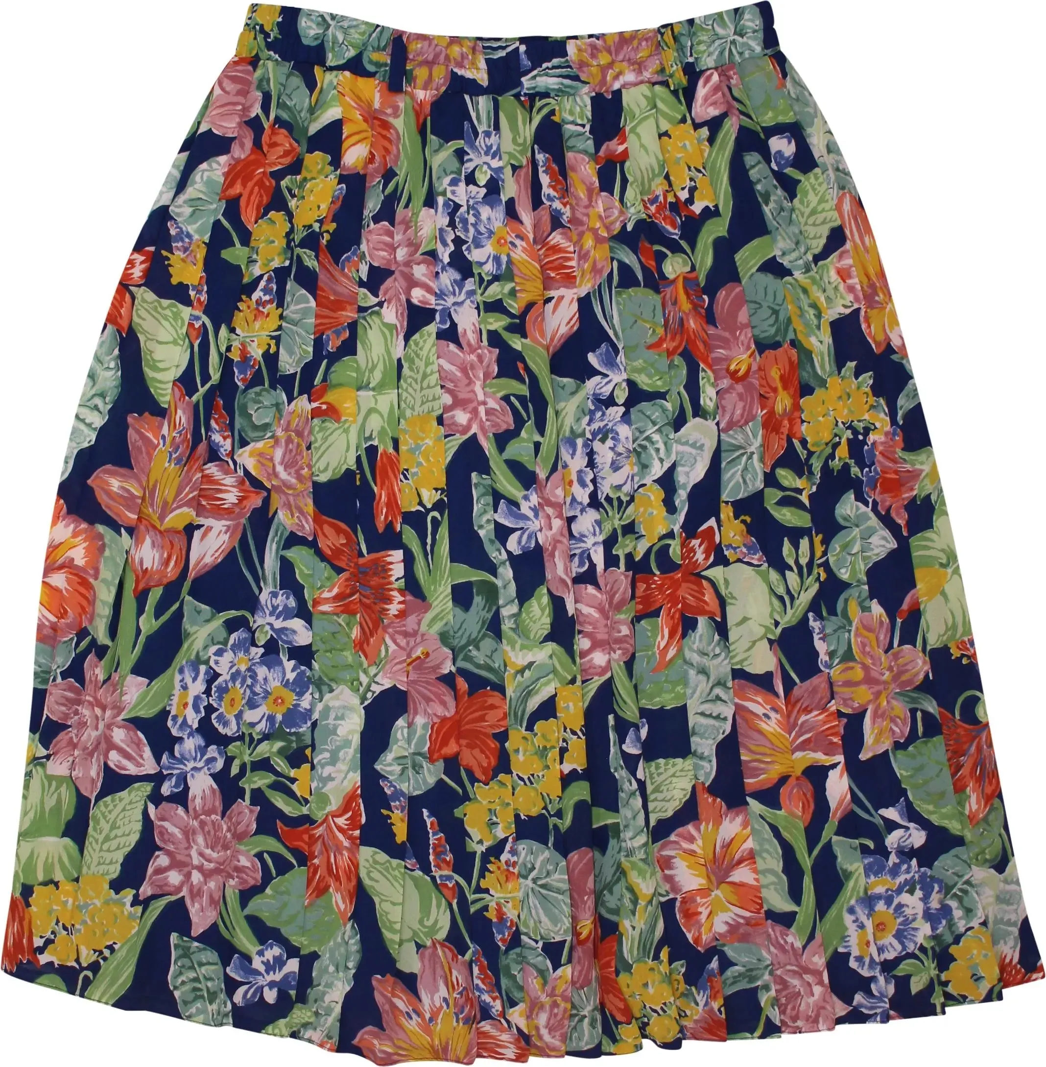 80s Chiffon Pleated Skirt