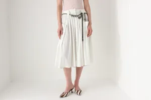 80s French Vintage Midi Skirt