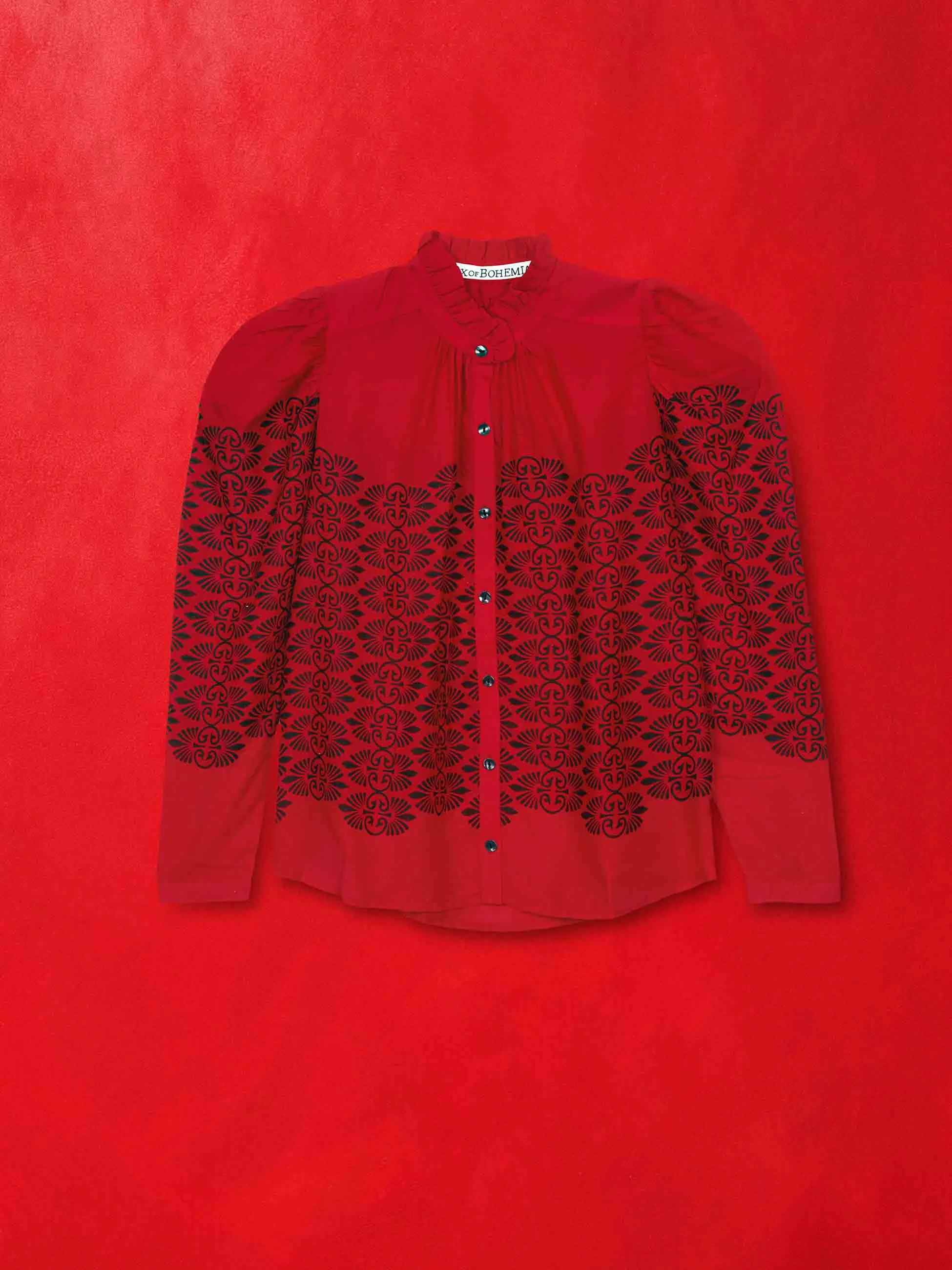 Alix Of Bohemia Artemis Shirt - Cherry Trellis
