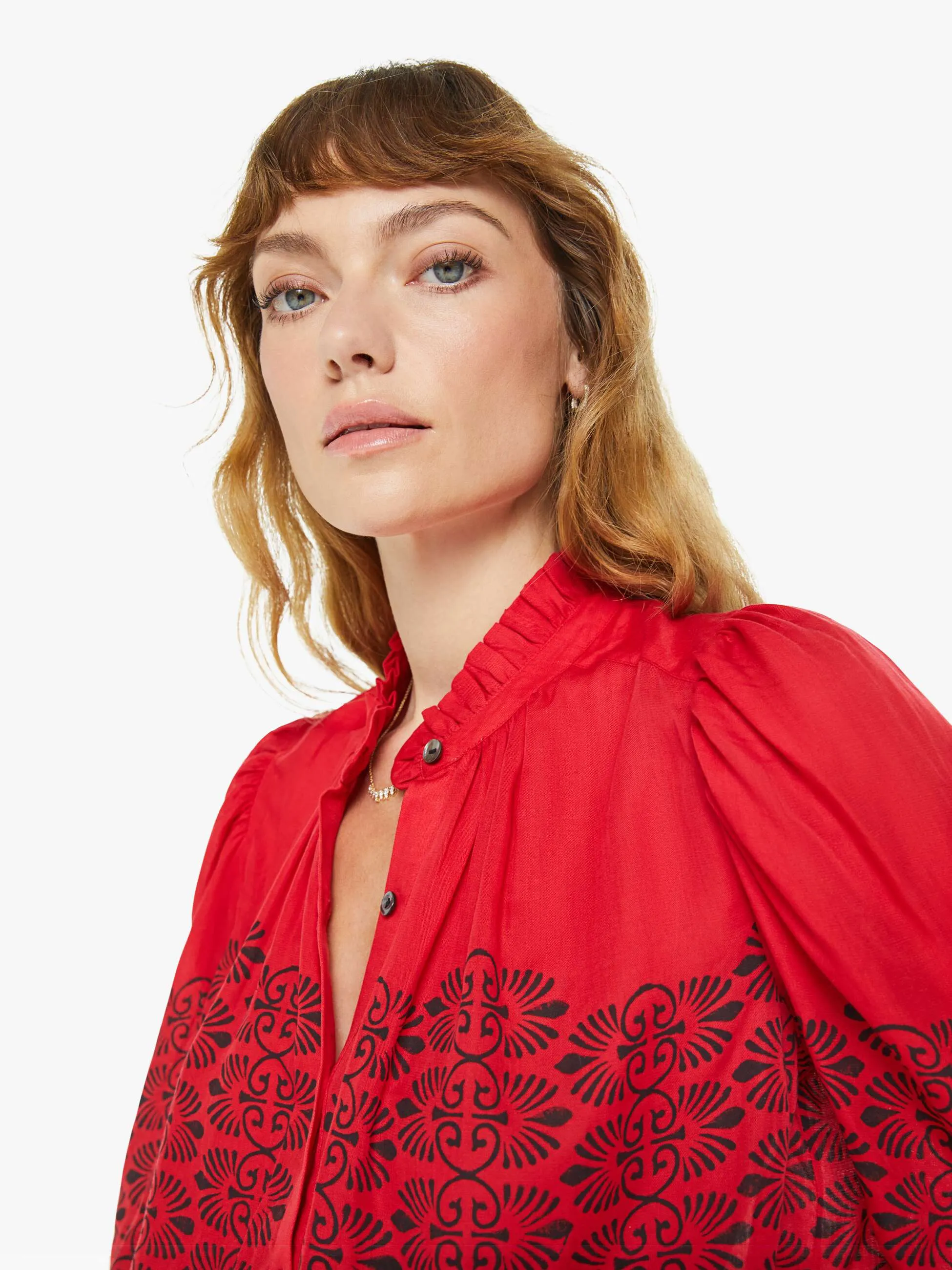 Alix Of Bohemia Artemis Shirt - Cherry Trellis