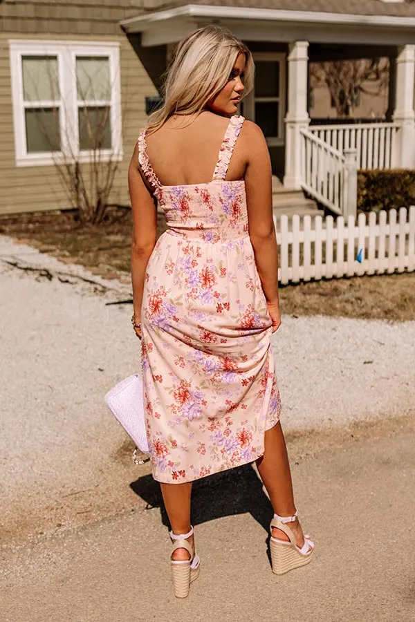 Amalfi Kisses Smocked Midi