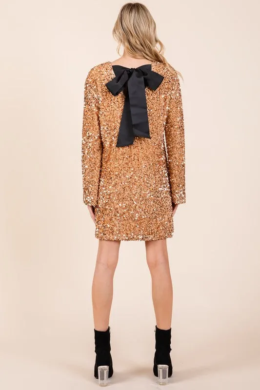 Anastasia Sequin Cocktail Mini Dress