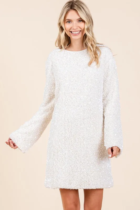 Anastasia Sequin Cocktail Mini Dress