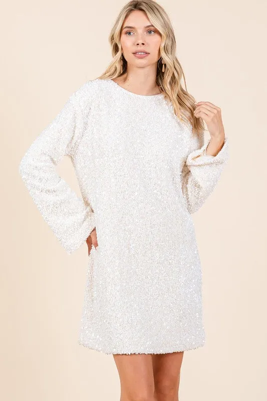 Anastasia Sequin Cocktail Mini Dress