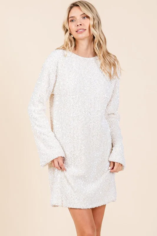 Anastasia Sequin Cocktail Mini Dress
