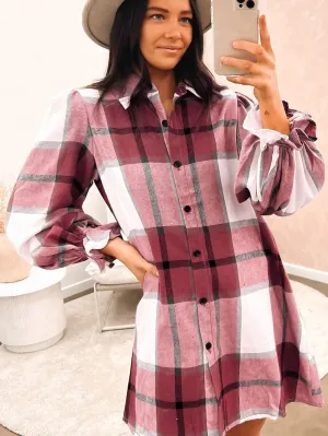 Autumn Plaid Dress