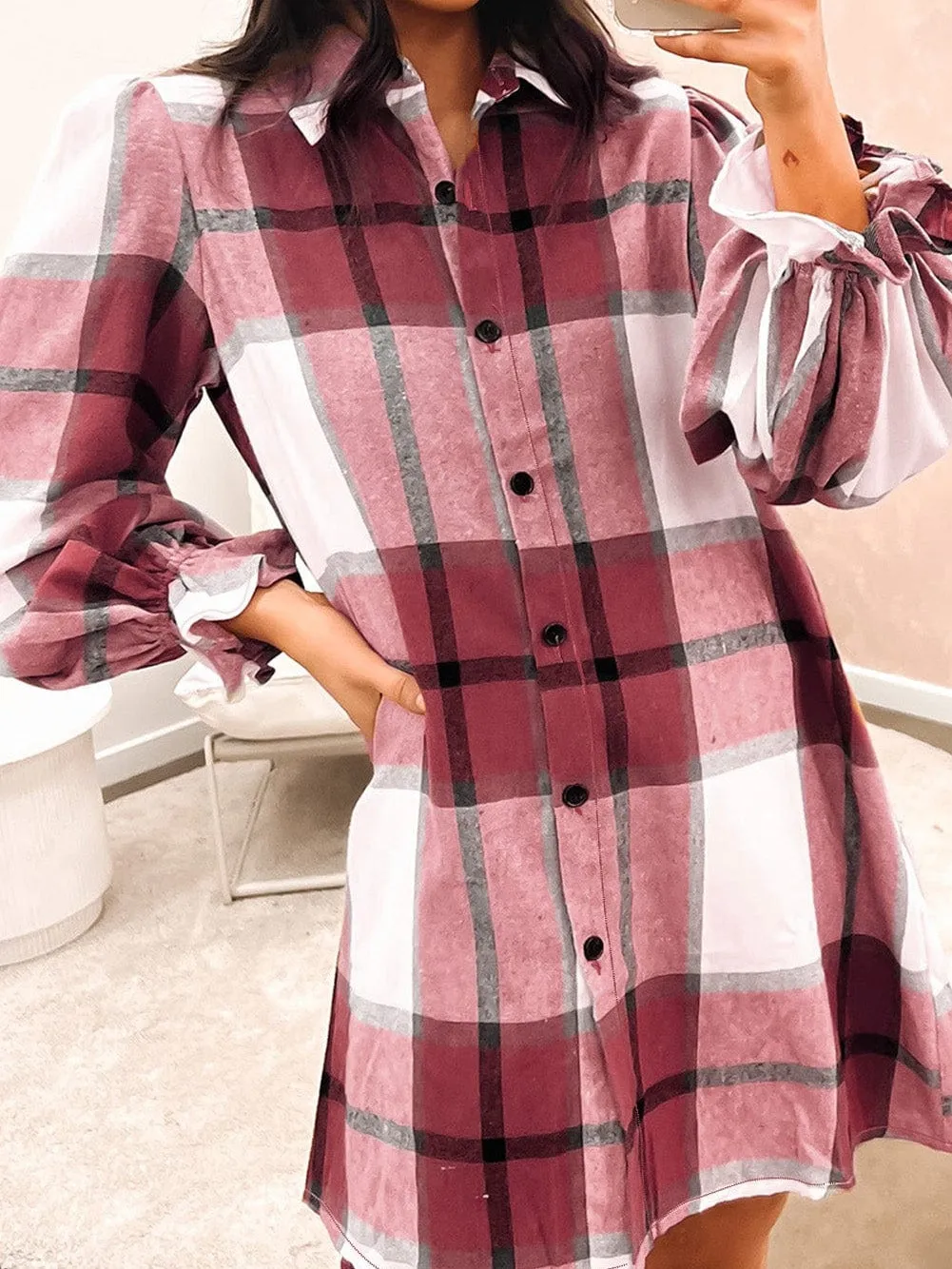 Autumn Plaid Dress