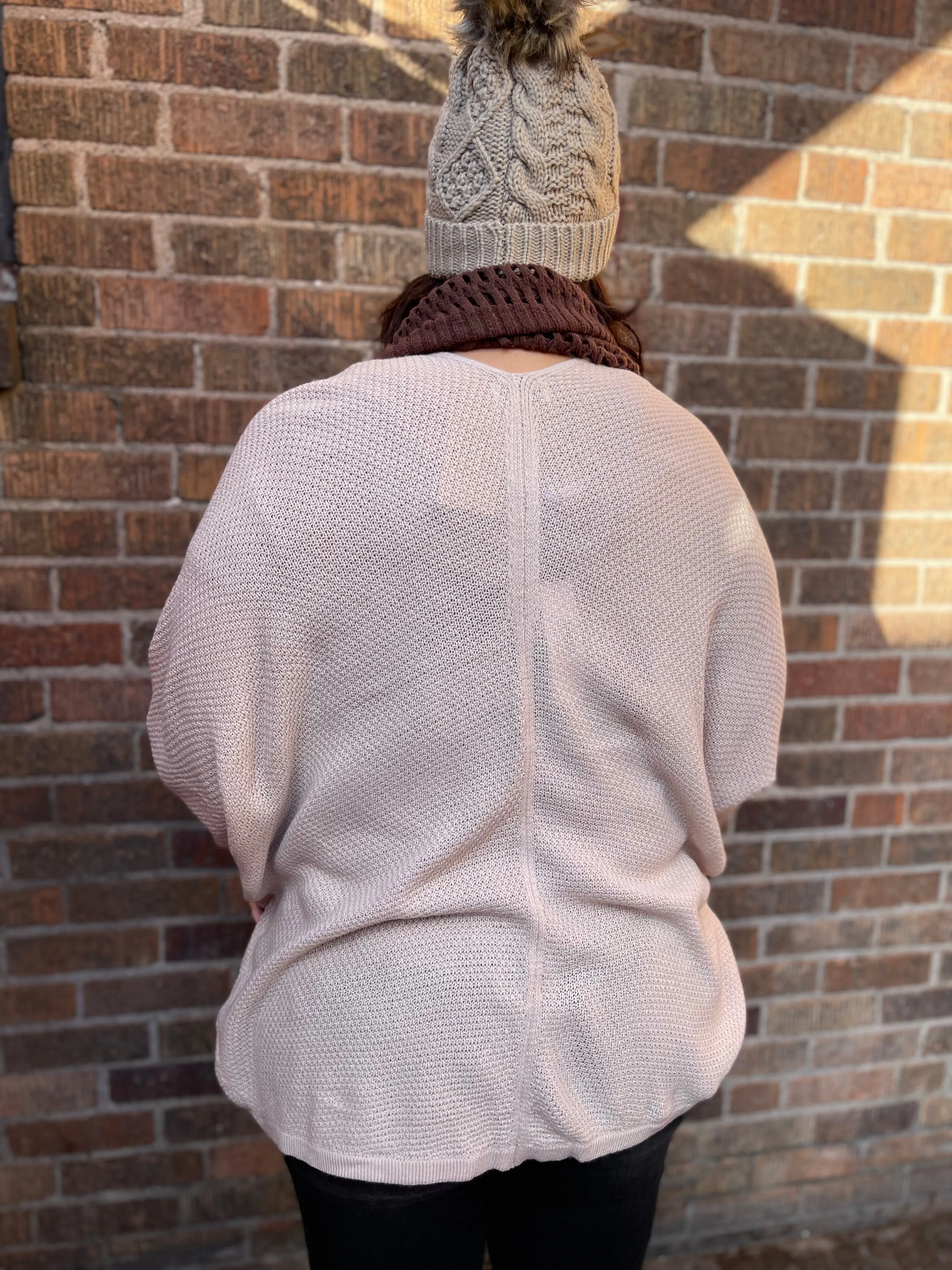 Basic Light Weight Dolman Cardigan
