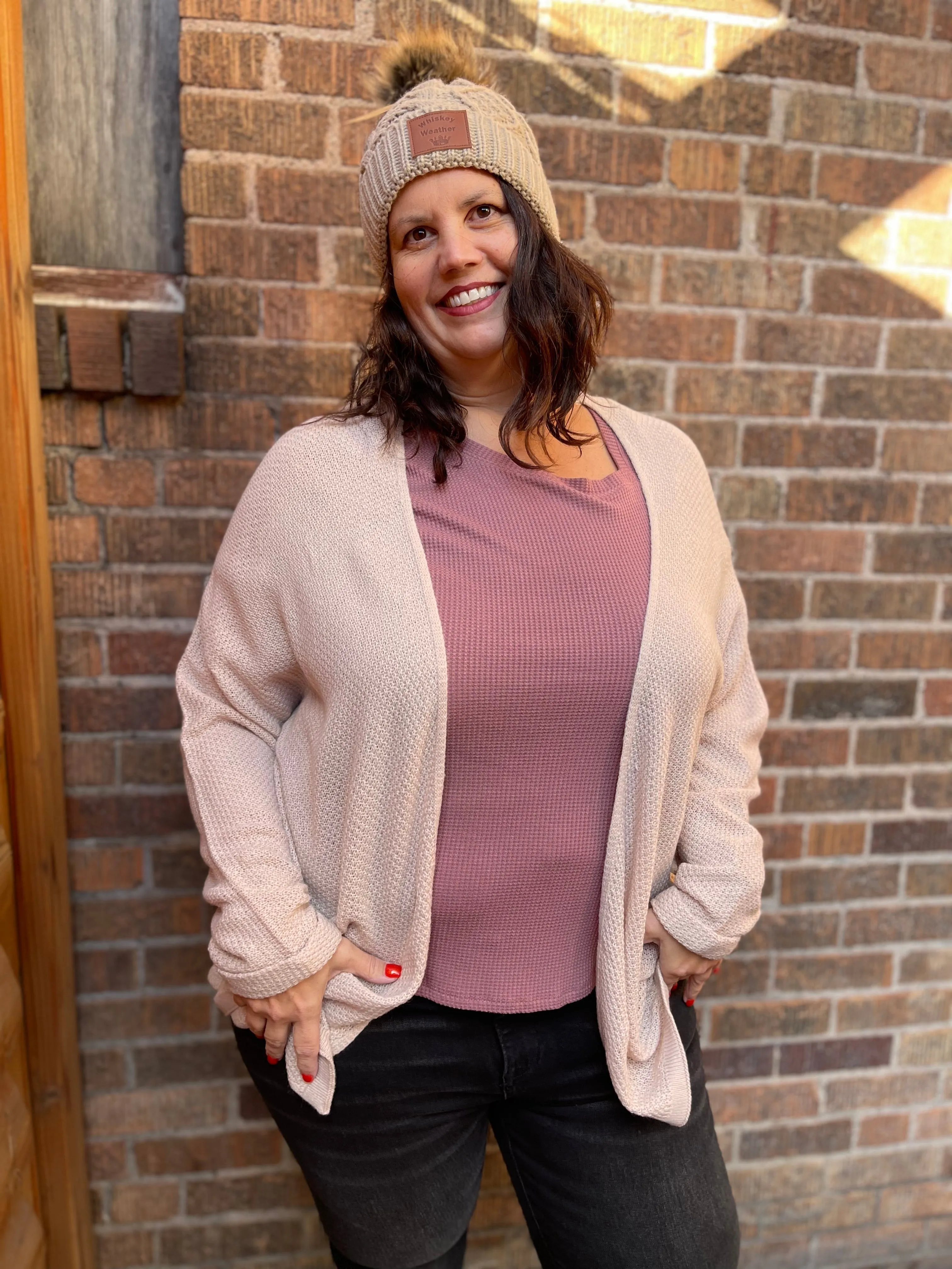 Basic Light Weight Dolman Cardigan