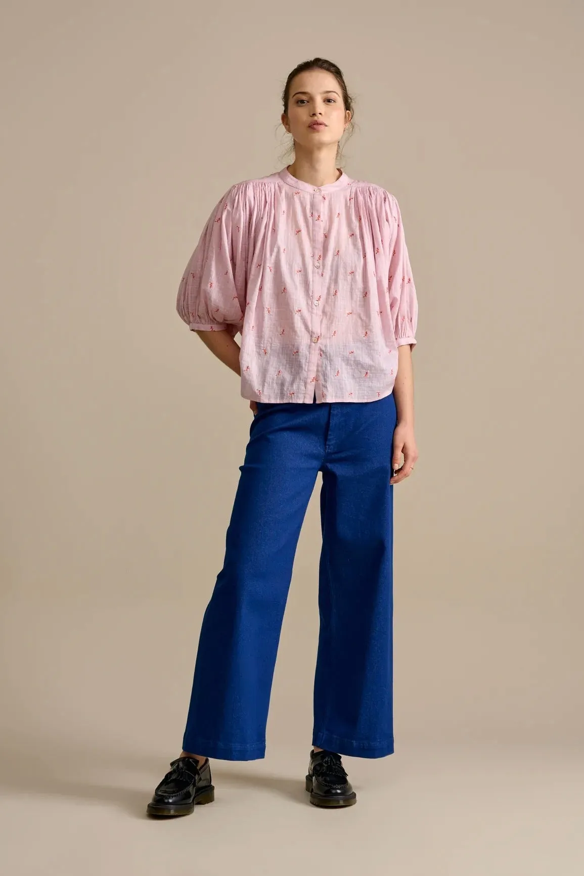 Bellerose- Ink Blouse: Baby Pink