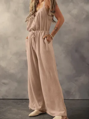 Bohemian Wide-Leg Jumpsuit