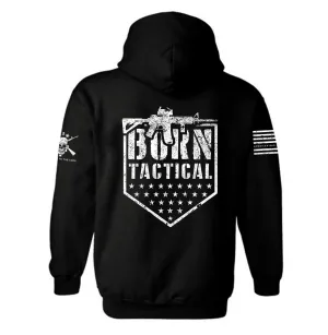 Born Tactical Patriotic Hoodie | Gun Lover | Gin Rights | American Flag | Unisex Hoodie