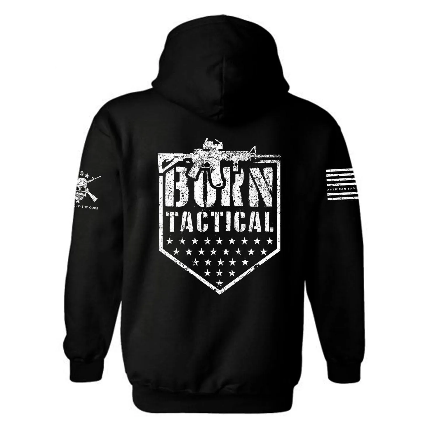 Born Tactical Patriotic Hoodie | Gun Lover | Gin Rights | American Flag | Unisex Hoodie
