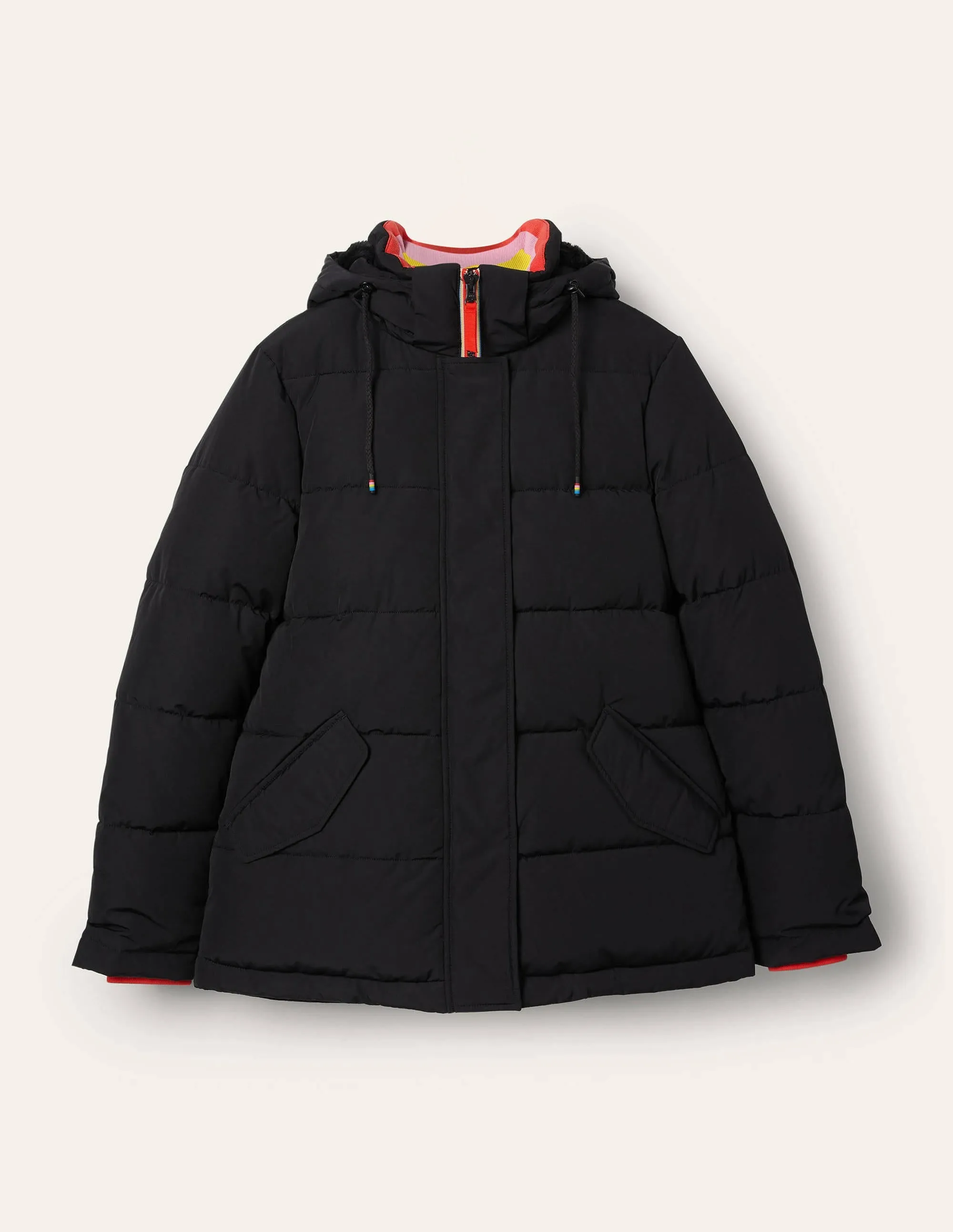 Brecon Puffer Coat-Black