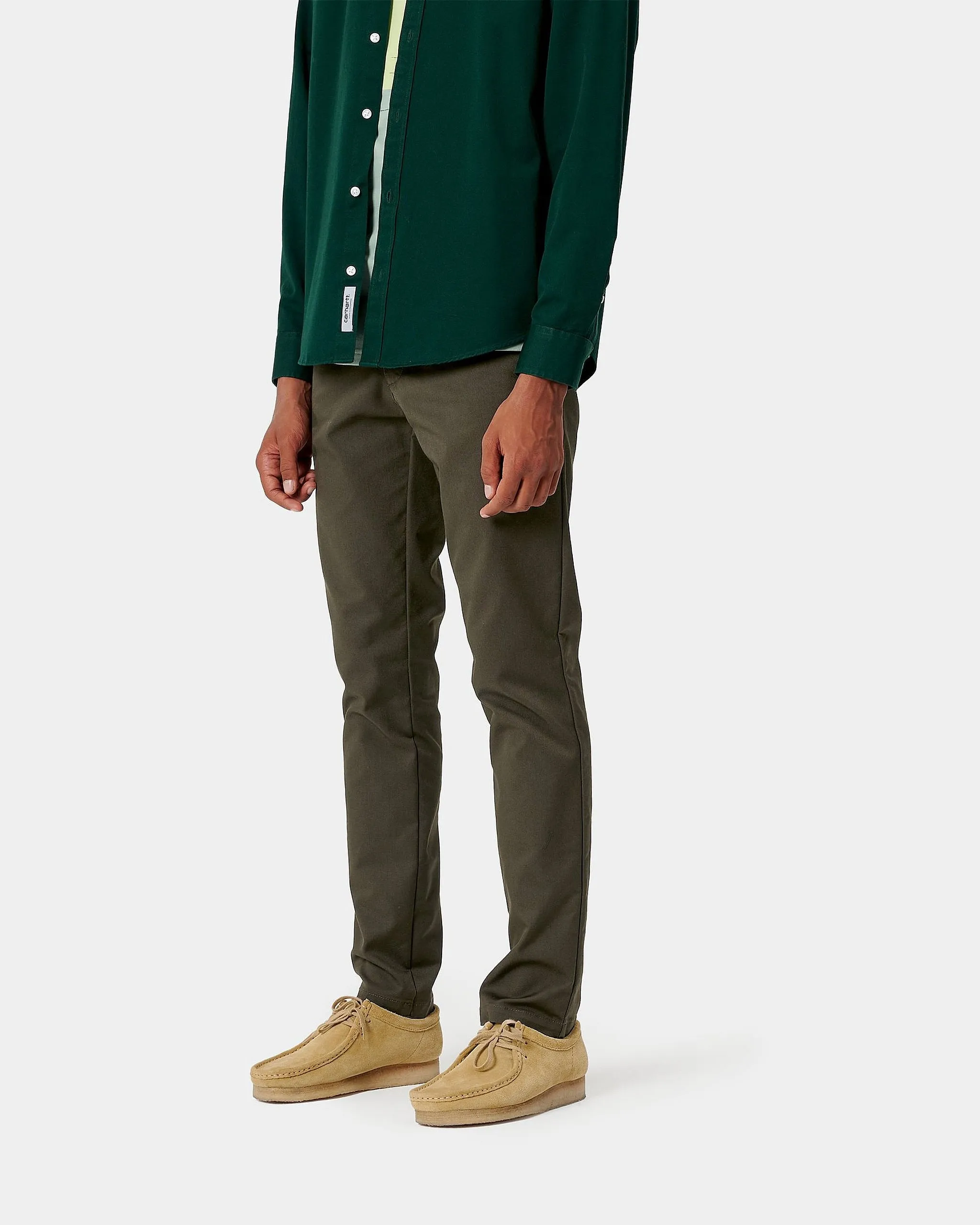 Carhartt WIP Sid Pant Slim Tapered Mens Chinos - Cypress Rinsed