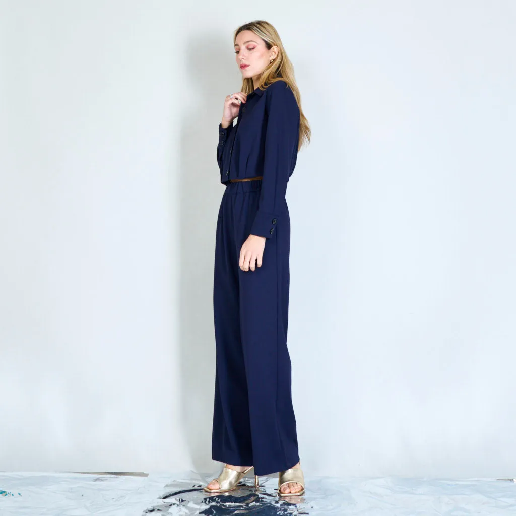 Cropped top longsleeve blouse wholesale