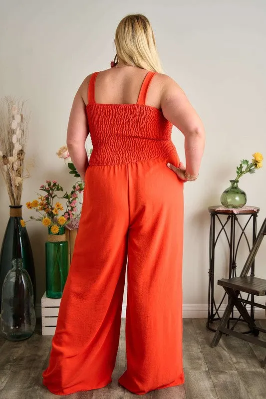 Curvy Square Neck Jumpsuit