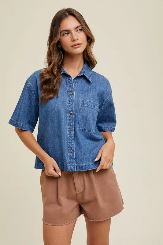 Denim Button Up