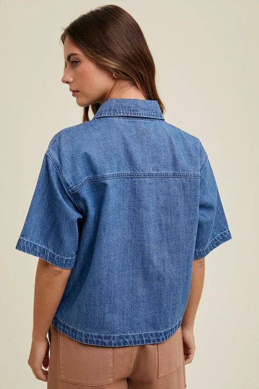 Denim Button Up