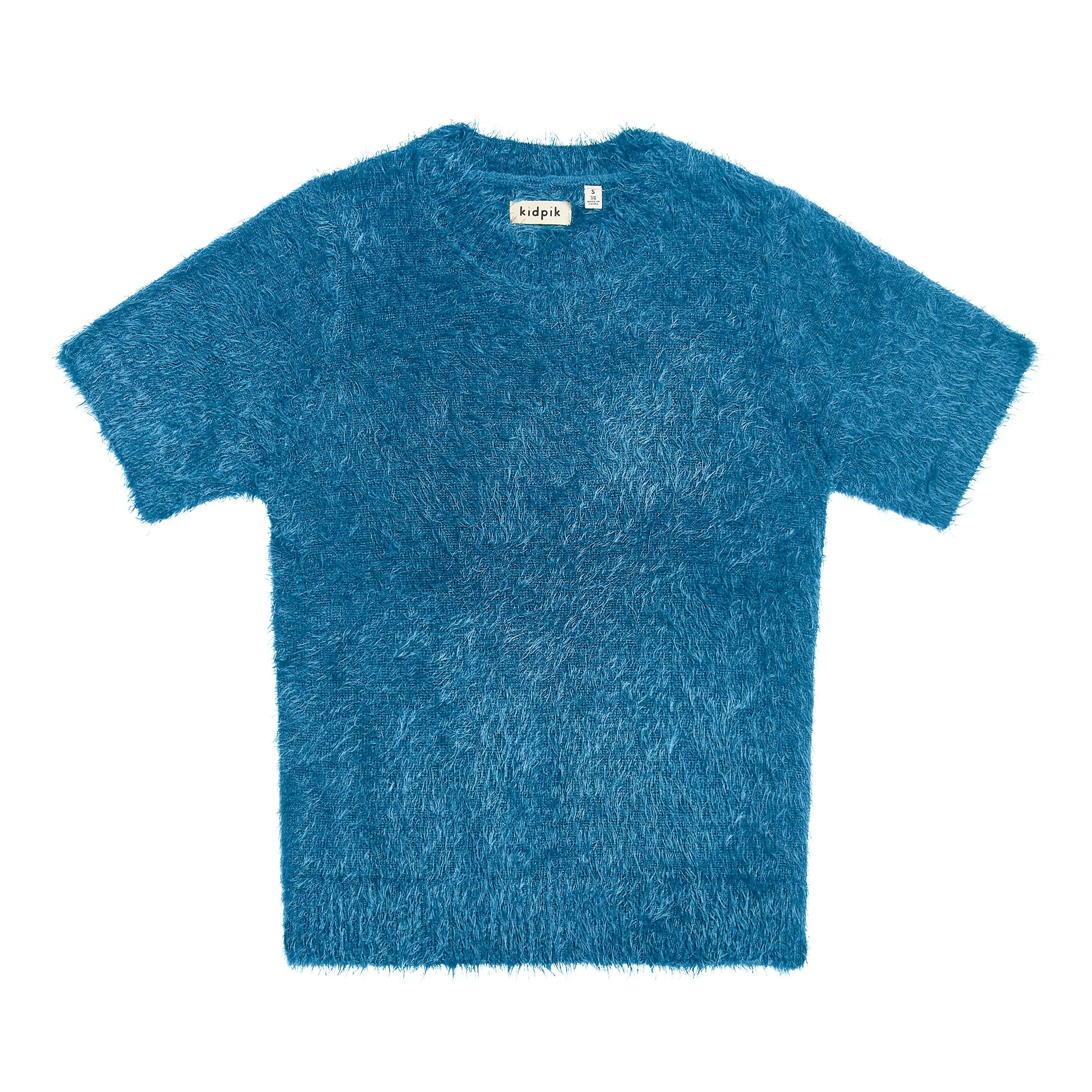Fuzzy Short Sleeve Sweater