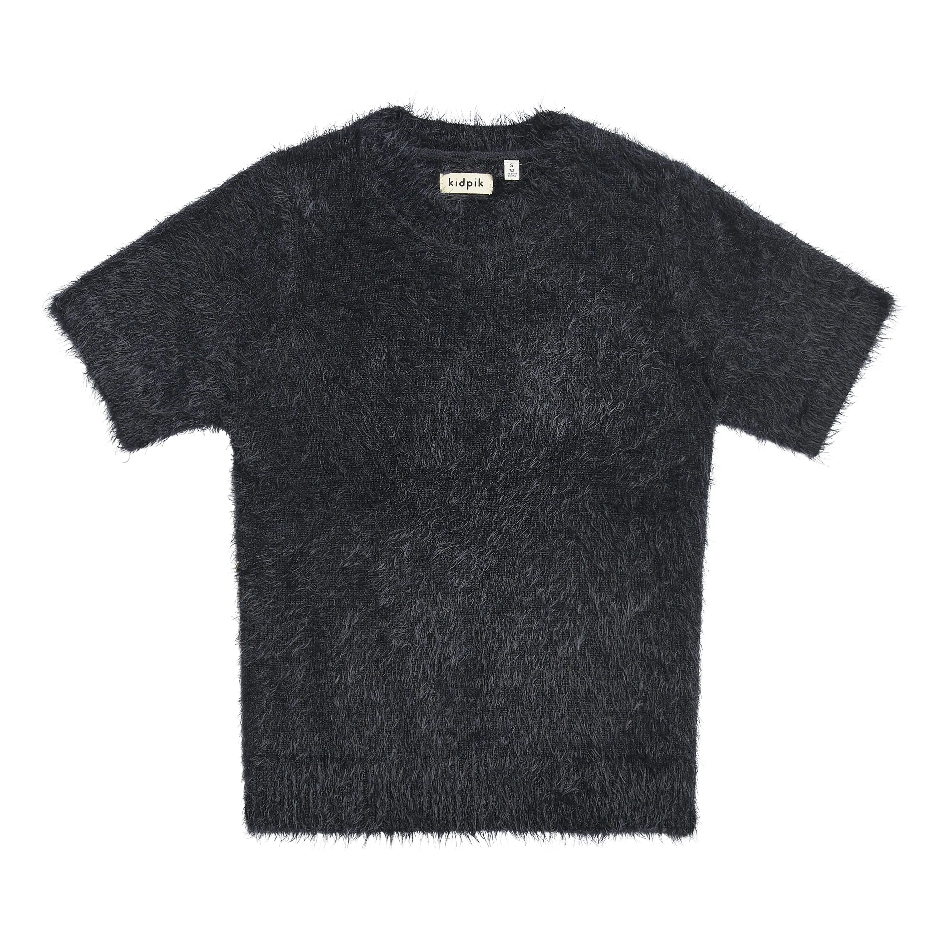 Fuzzy Short Sleeve Sweater