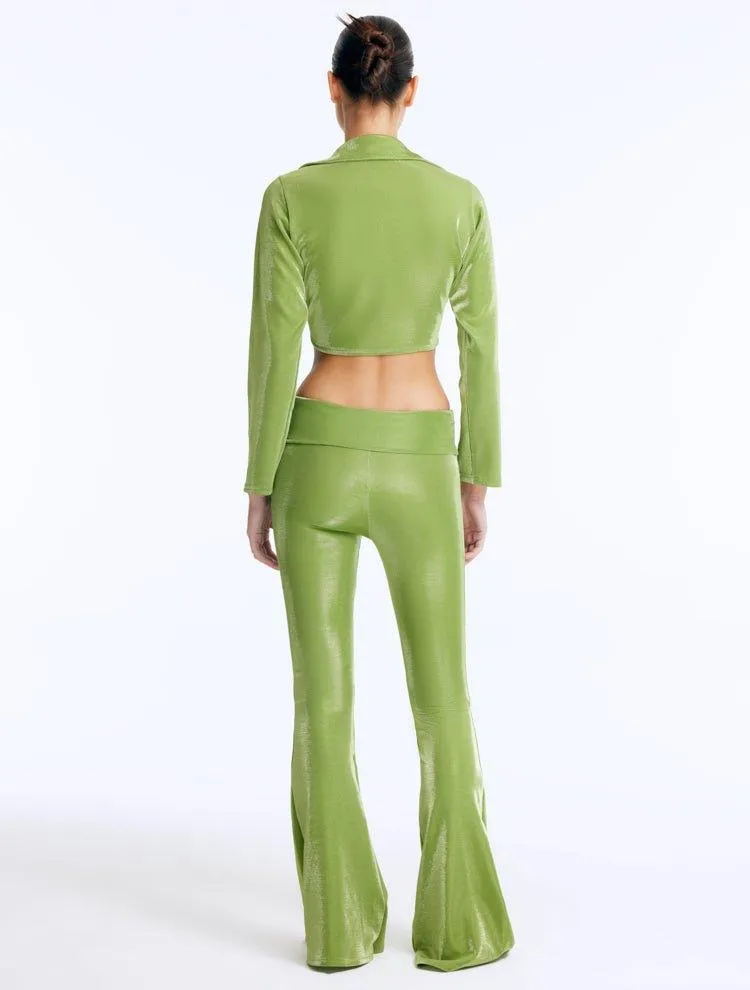Greta Green Shirt and Izara Pants