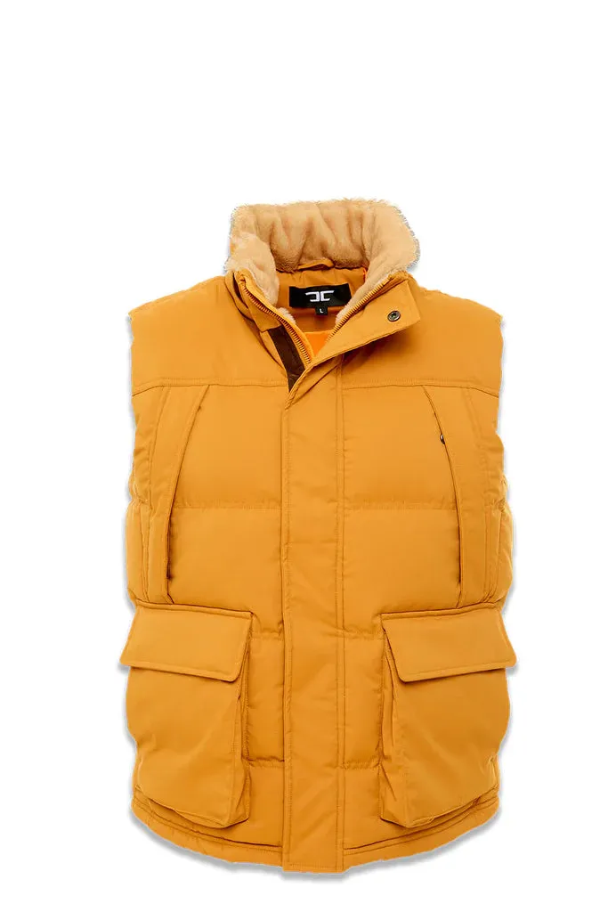 Jordan Craig Men's YUKON FUR LINED PUFFER VEST - Wheat