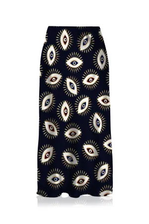 Knee Length Black Skirt