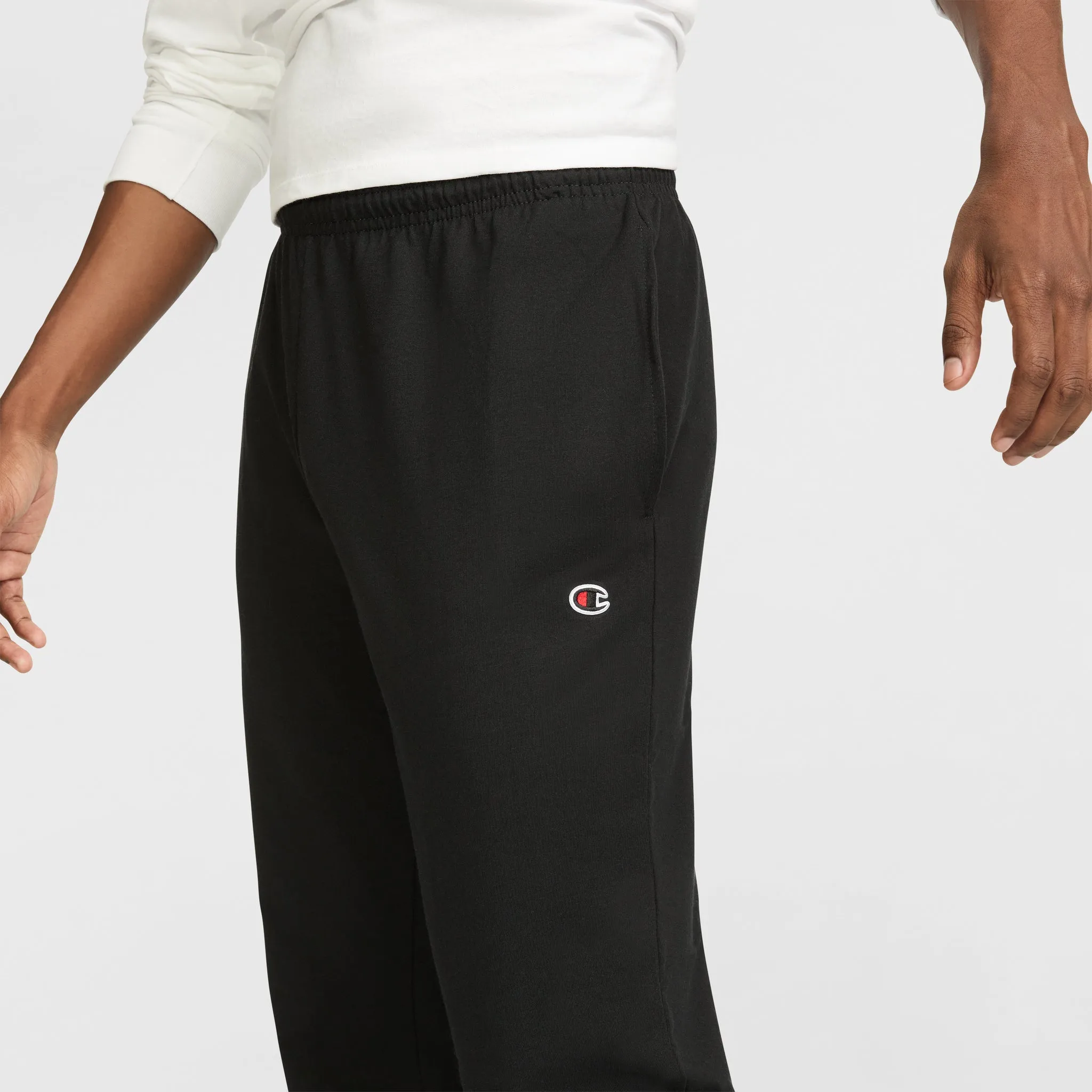 Lightweight Lounge Pants, Open Hem, C Logo