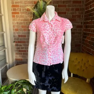 Moschino Pink Leopard Top