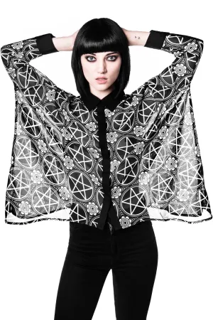 Pentagram Chiffon Shirt [B] - Resurrect