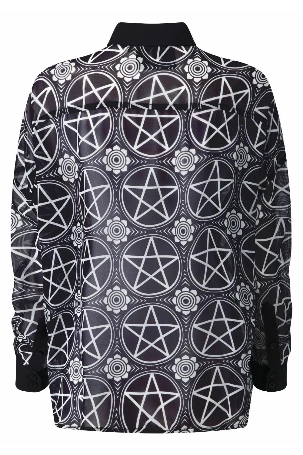 Pentagram Chiffon Shirt [B] - Resurrect