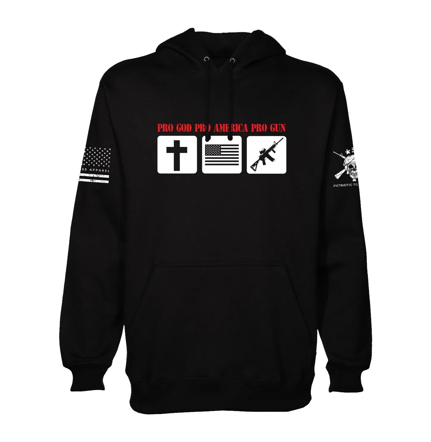 Pro God Pro America Pro Gun Hoodie | Live free or Die | Pro God | Pro America | Pro Gun |  Patriotic | Unisex Hoodie