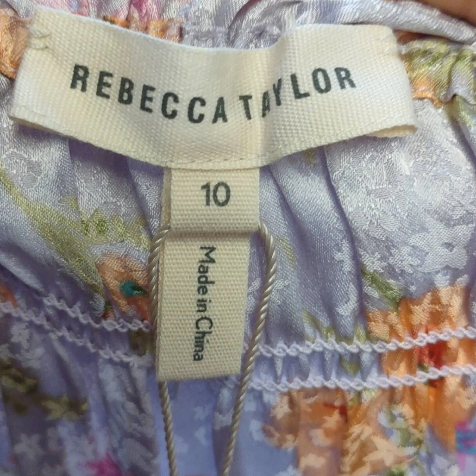 Rebecca Taylor Emilia Silk Jacquard Tank Dress