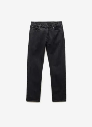 Straight Leg Denim Jeans Black