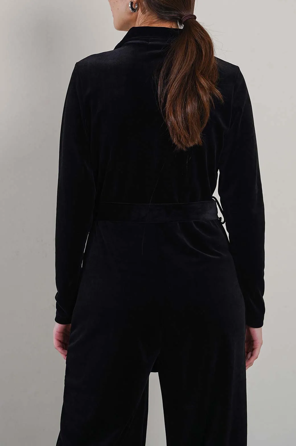 VELVET JUMPSUIT - LONG