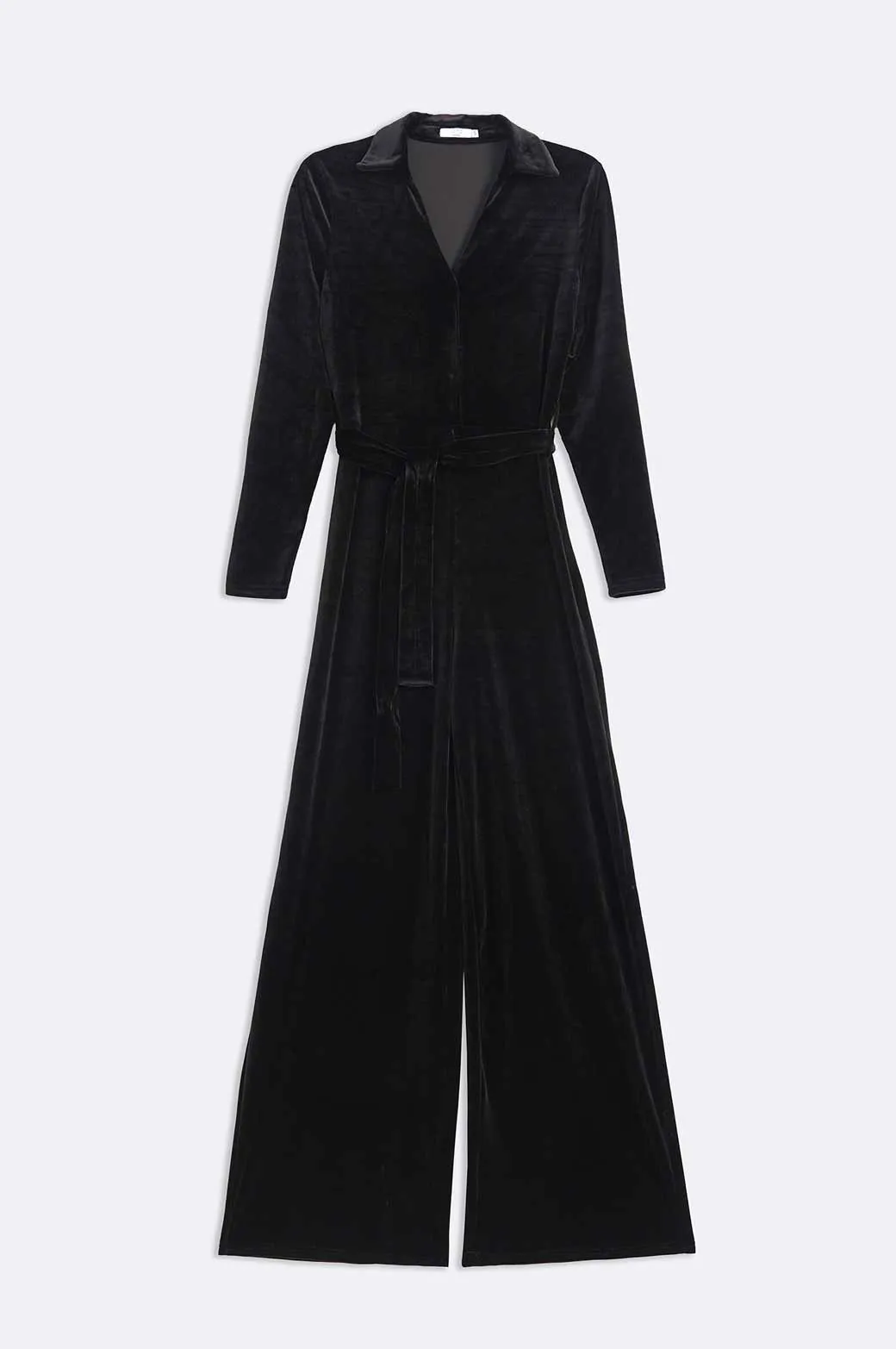 VELVET JUMPSUIT - LONG