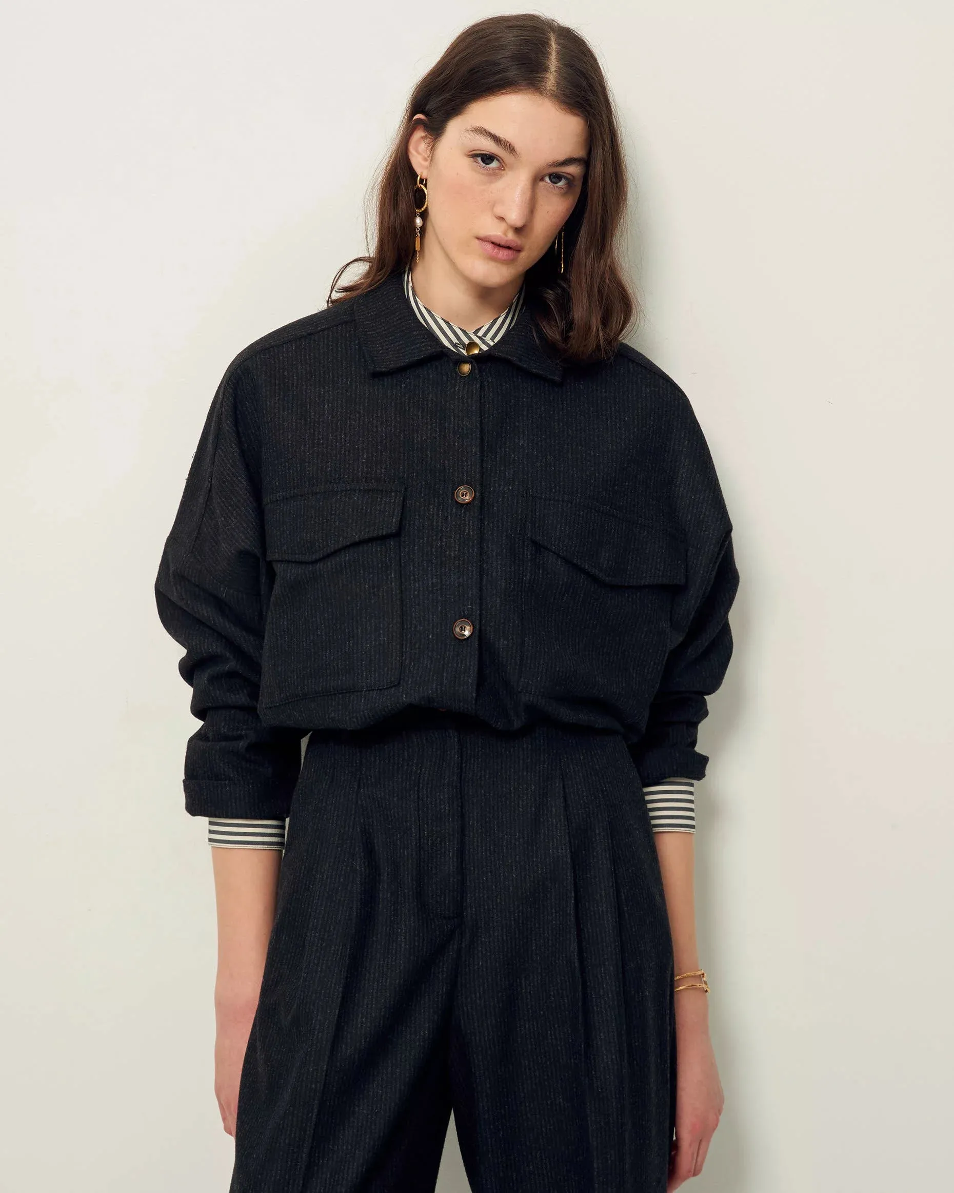 Wiltonia Blouse in Stoneblack