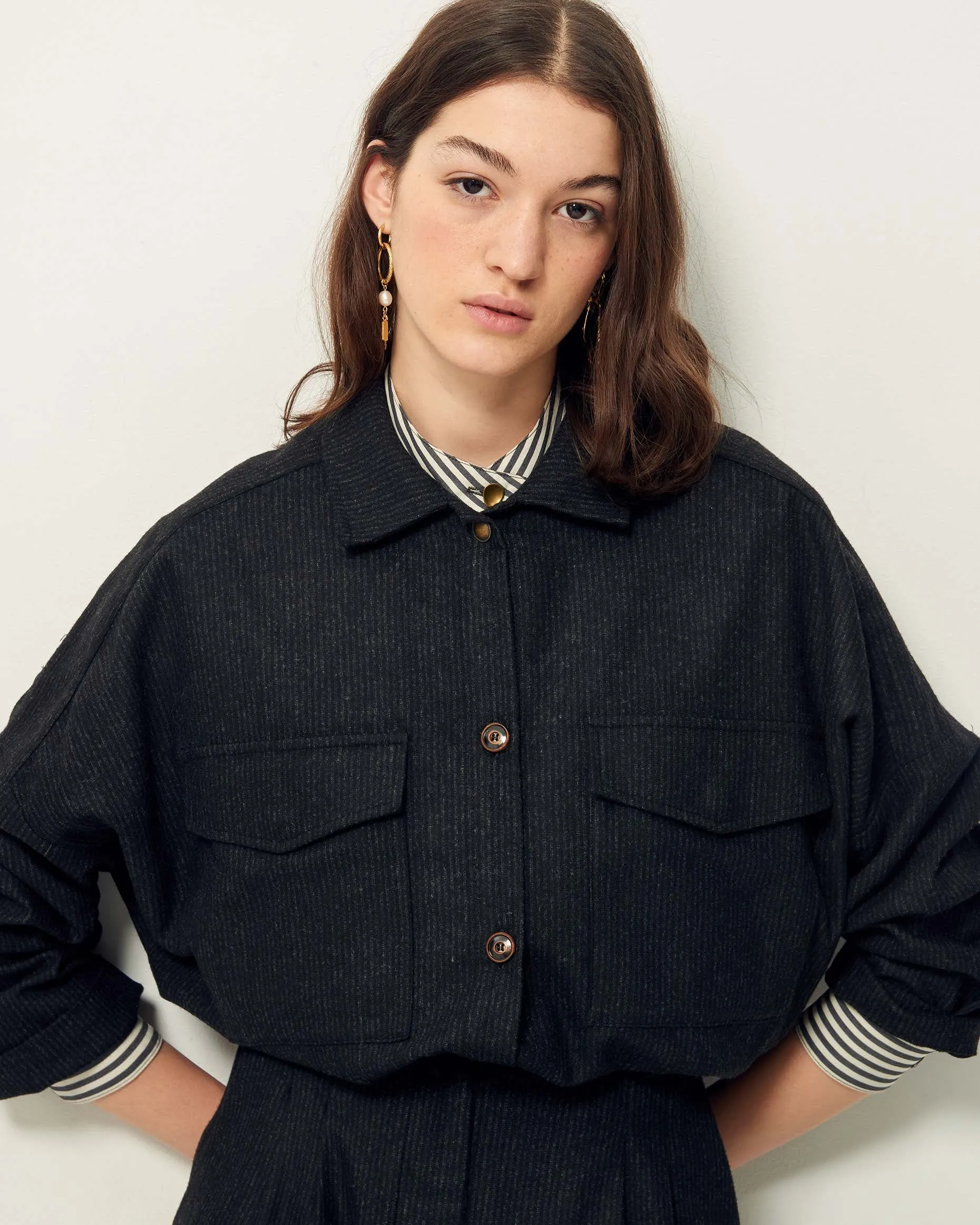 Wiltonia Blouse in Stoneblack