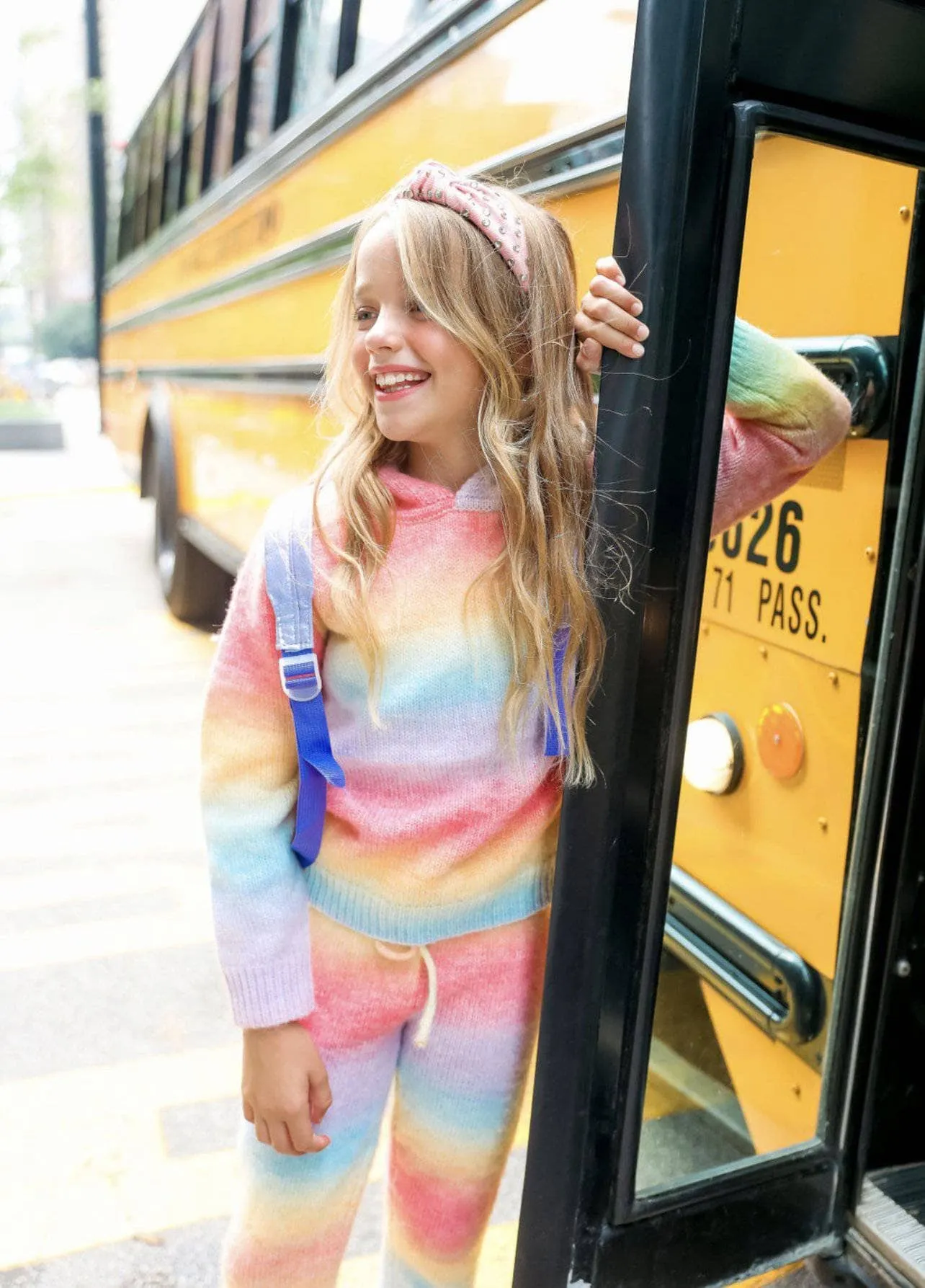 Womens Sunset Knit Hoodie and Pants Set
